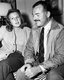 USA: Ernest Hemingway and Martha Gellhorn in Sun Valley, Idaho, 1940